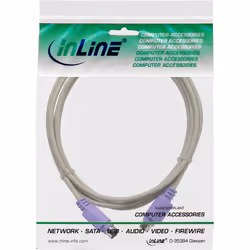 InLine Cavo PS/2, 6pin Mini-Din M-M pc99, connettore viola, 2m