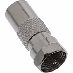 InLine Adattatore SAT da spina F-Type a spina IEC (antenna), in metallo, F, IEC, Argento