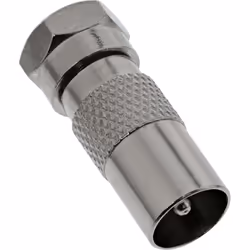 InLine Adattatore SAT da spina F-Type a spina IEC (antenna), in metallo