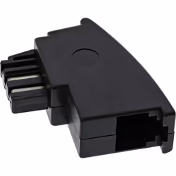 InLine Adattatore TAE-N maschio a RJ11(6P4C) femmina 6P4C, RJ11 female, RJ11, Nero
