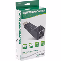 InLine Adattatore di rete Lan Fast Ethernet USB 2.0, 1x RJ45 10/100MBit