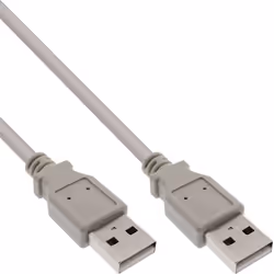 InLine Cavo USB 2.0 A maschio / A maschio, beige, 2m, 2 m, USB A, USB A, Maschio/Maschio, 0,48 Gbit/s, Beige
