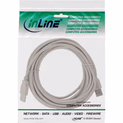 InLine Cavo USB 2.0 A maschio / A maschio, beige, 2m