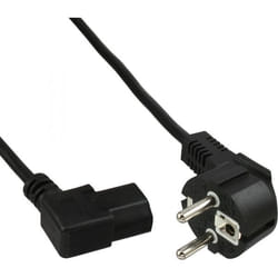InLine 4043718030316 cavo di alimentazione Nero 1,8 m CEE7/7 Accoppiatore C13
