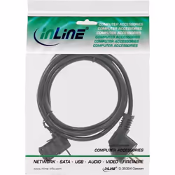 InLine 4043718030316 cavo di alimentazione Nero 1,8 m CEE7/7 Accoppiatore C13
