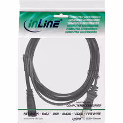 InLine Cavo alimentazione Spina Europlug CEE 7/16 a Presa USA IEC-320-C7, 1,8m