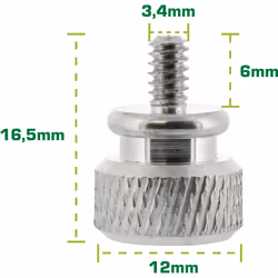 InLine Viti PC Case, apertura / chiusura manuale, argento, 10pz