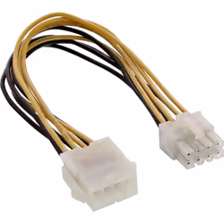 InLine Cavo di alimentazione int. da 8pin EPS 12V F a 8pin EPS 12V M, 0,20m, 0,2 m