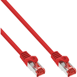 InLine Cavo patch Lan, S/FTP (PiMf), Cat.6, 250 MHz, PVC, CU, rosso, 2m