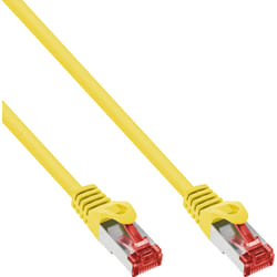 InLine Cavo patch Lan, S/FTP (PiMf), Cat.6, 250 MHz, PVC, CU, giallo, 7,5m