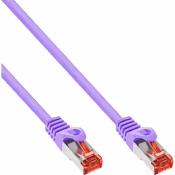 InLine Cavo patch Lan, S/FTP (PiMf), Cat.6, 250 MHz, PVC, CU, viola, 20m, 20 m, Cat6, S/FTP (S-STP), RJ-45, RJ-45, Viola