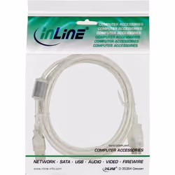 InLine 4043718038640 cavo USB USB 2.0 0,5 m USB A Trasparente