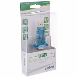 InLine 4043718053391 adattatore per inversione del genere dei cavi USB 1.1 VGA Blu
