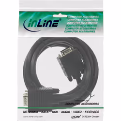 InLine Cavo S-VGA Sub-D 15pin HD maschio / maschio, 10m, ferrite, schermato