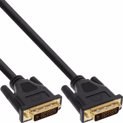 InLine 17778P, 20 m, DVI-D, DVI-D, Maschio, Maschio, Nero