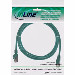 InLine 4043718072378 cavo di rete Verde 0,25 m Cat5e SF/UTP (S-FTP)