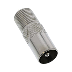 InLine Adattatore antenna coassiale IEC maschio a F femmina, metallo