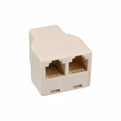 InLine Adattatore telefonico modulare 1x RJ12 f. a 2x RJ12 f., RJ12 female, 2 x RJ12, Bianco