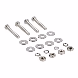 InLine Viti Ventole M3x20mm, con rondelle, dadi, distanziali, 4pcs, Argento, 1,5 cm