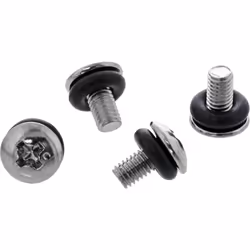 InLine Set di viti per scheda madre, con rondelle in gomma, metriche, 10pz., Metallo, Gomma