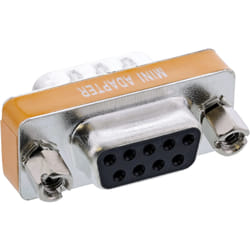 InLine Adattatore Nullmodem Sub-D 9pin maschio / femmina, basso profilo, Bulk