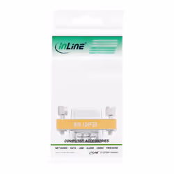 InLine Adattatore Nullmodem Sub-D 9pin maschio / femmina, basso profilo, Bulk