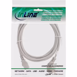 InLine 4043718085033 cavo di alimentazione Grigio 1,5 m Spina di alimentazione di tipo F IEC C13