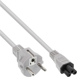 InLine Cavo alimentazione spina Shu.cko presa C5 per notebook, grigio, 2m