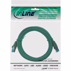 InLine 4043718088782 cavo di rete Verde 3 m Cat6a S/FTP (S-STP)