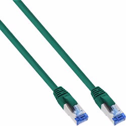 InLine Cavo patch Lan, S/FTP(PiMf), Cat.6a, 500MHz, CU, halogenf., verde, 7,5m, 7,5 m, Cat6a, S/FTP (S-STP), RJ-45, RJ-45, Ve ...