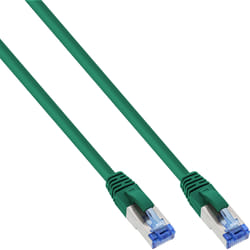 InLine Cavo patch Lan, S/FTP(PiMf), Cat.6a, 500MHz, CU, halogenf., verde, 7,5m