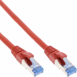 InLine 4043718088829, 2 m, Cat6a, S/FTP (S-STP), RJ-45, RJ-45, Rosso