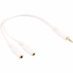 InLine Cavo Audio Y Jack 3,5mm M a 2x Jack 3,5mm F, stereo, 0,1mt, bianco, 3.5mm, Maschio, 2 x 3.5mm, Femmina, 0,1 m, Bianco