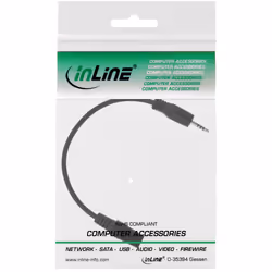 InLine Cavo Audio, Jack 2,5mm maschio a Jack 3,5mm femmina, Tricanale 4pin,0,2m