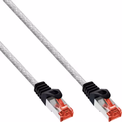 InLine Cavo patch Lan, S/FTP (PiMf), Cat.6, 250 MHz, PVC, CU, trasparente,0,25m, 0,25 m, Cat6, S/FTP (S-STP), RJ-45, RJ-45, T ...