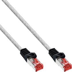 InLine Cavo patch Lan, S/FTP (PiMf), Cat.6, 250 MHz, PVC, CU, trasparente,0,25m