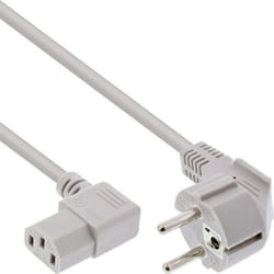 InLine 4043718101009 cavo di alimentazione Grigio 1,8 m Spina di alimentazione di tipo F IEC C13