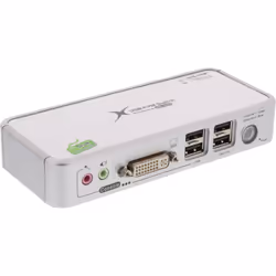 InLine KVM Switch, 2 porte, USB DVI, Audio, Kit cavi inclusi, 2048 x 1536 Pixel