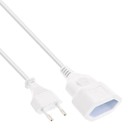 InLine Cavo alimentazione prolunga spina Italiana presa Italiana, bianco, 2m