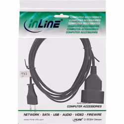 InLine 4043718113286 cavo di alimentazione Nero 5 m Spina di alimentazione di tipo C CEE7/16