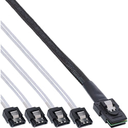 InLine Cavo Mini SAS, SFF-8087 a 4x SATA, 0,50m, configurazione 1:1, OCR