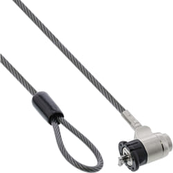 InLine Sicurezza Notebook, lucchetto a chiave, cavo acciaio 4,4mm x 2m