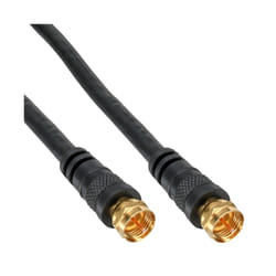 InLine Cavo Antenna SAT, 2x schermato, 2x connettori F, 85dB, nero, 2m