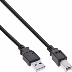 InLine Cavo USB 2.0 A maschio / B maschio, nero, 3m, 3 m, USB A, USB B, Maschio/Maschio, 0,48 Gbit/s, Nero