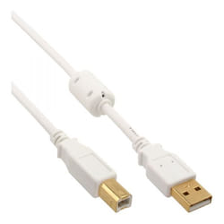 InLine 4043718143832 cavo USB USB 2.0 5 m USB A USB B Bianco