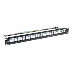 InLine 4043718158942, Cat6a, Nero, Montaggio a rack, 1U
