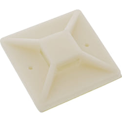 InLine Basette autoadesive 20x20mm per fascette da 4,8mm, neutra, 10pz