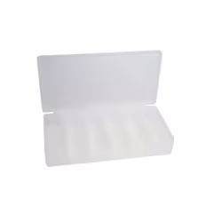 InLine Box portaminuteria, plastica trasparente. 213x114x35mm, 18 slot, Plastica, Bianco