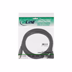 InLine Cavo USB 2.0 A maschio / B maschio, nero, Angolato v/ Basso, 2m