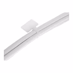 InLine Fascette stringicavo 100x2,5mm con targhetta 13x20mm, neutra, 100pz, Nylon, Bianco, 100 mm, 2,5 mm, 2,5 mm, 100 pz